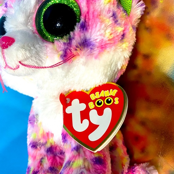 TY BEANIE BOOS NWT RETIRED SOPHIE LEOPARD CAT w/ATTACHED TAGS BIRTHDAY JAN 13 - Picture 8 of 10